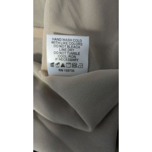 ROSE+OLIVE Black & Beige Beaded Tank Top M - Picture 7 of 8